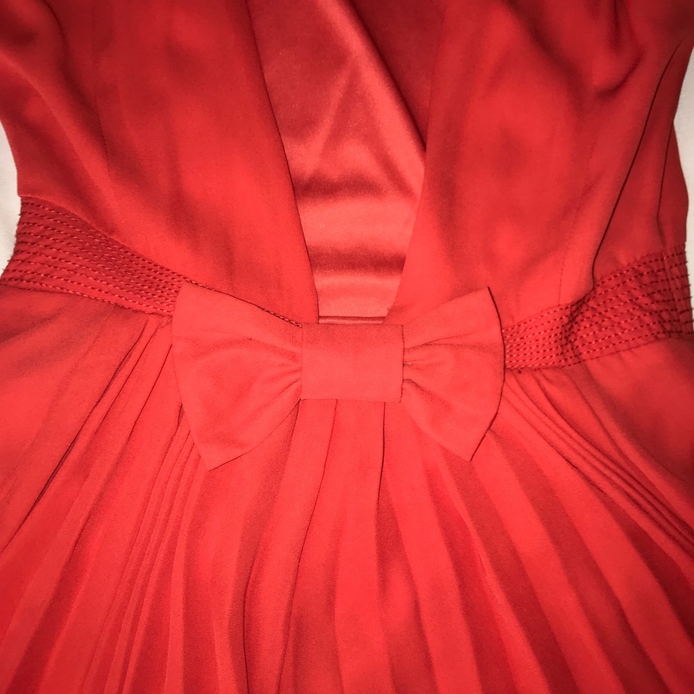 Open Back Dress; with bow